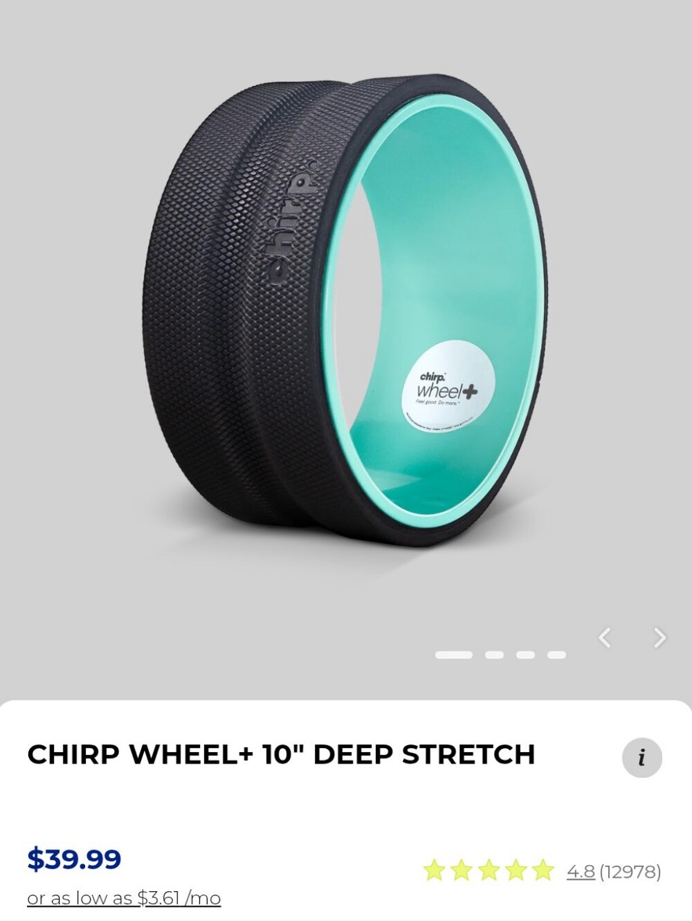 Chirp Wheel Box with Bright Aqua Logo